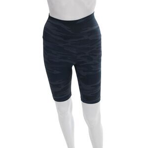 Define Your Inspiration Women Biker Shorts Blue Camo Pull On Size XS
